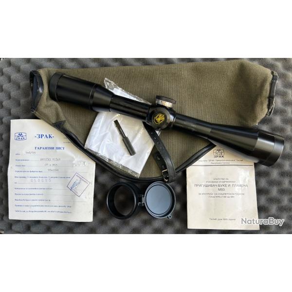 Lunette de tir ZRAK 6x42 (ON M93) avec ses accessoires (SERBIE - ZASTAVA M76 - AK)