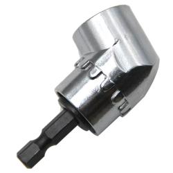 Adaptateur Renvoi d'Angle 105&deg; Visseuse Perceuse Embout Magn&eacute;tique 1/4" 6,35 mm