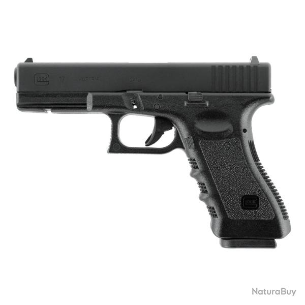 PIST GLOCK 17 ALUMINIUM FRAISE CNC BBS 6MM GAZ 1J - UMAREX NEUF U NOIR
