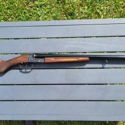 fusil juxtapos&eacute; 12x70 Bergeron type braconnier