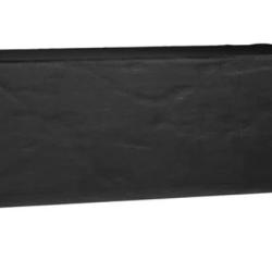Housse salon jardin PE noir 192x82x65 cm imperm&eacute;able anti UV