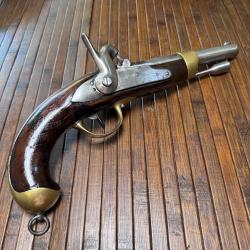 PISTOLET FRAN&Ccedil;AIS REGLEMENTAIRE DE CAVALERIE 1822 T bis