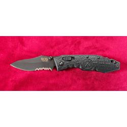 SOG Toothlock Black TK-02 - Partially serrated