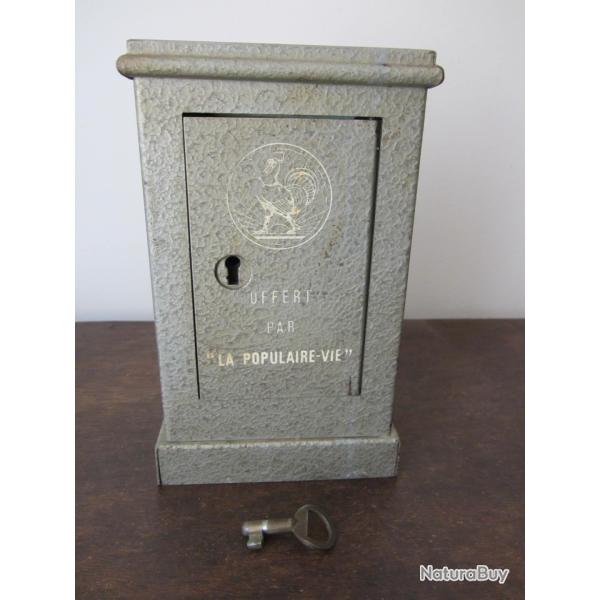 Tirelire coffre fort "La populaire vie" 1950