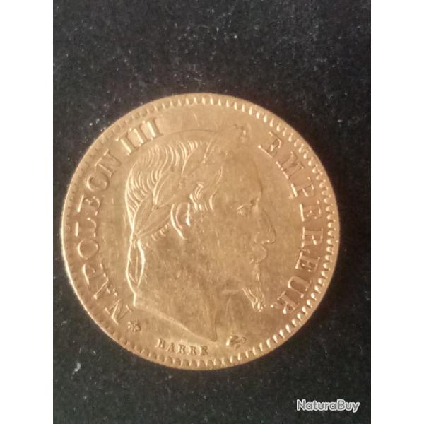 Pi�ce France 10 francs Or Napol�on III 1863 A.Paris