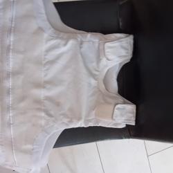 ENCHERE GILET PARE BALLES BLANC TRES DISCRET TAILLE M