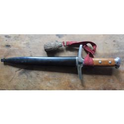 dague officier suisse modele 43 avec son pompon ww2
