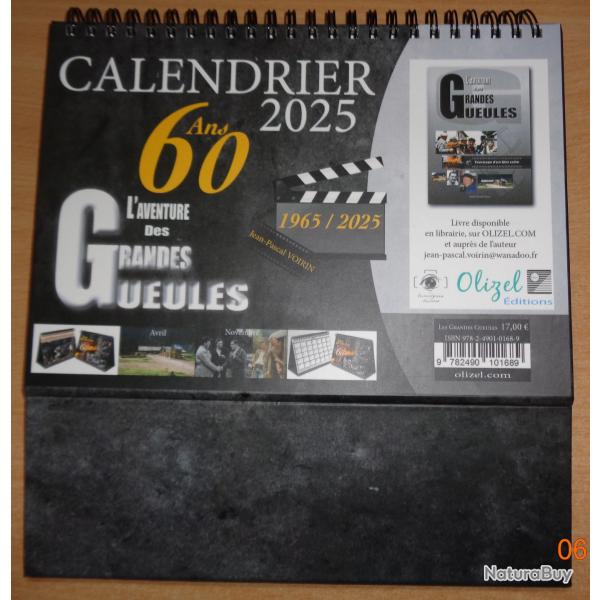 calendrier des 60 ans du film les grandes gueules ann�e 2025