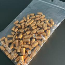 lot de 100 ogives 9mmFMJ 124 grains