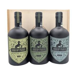 Coffret 3 bouteilles Absinthe Druid of Paris