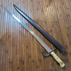 BELLE BA&Iuml;ONNETTE SABRE CHASSEPOT 1866 MONOMATRICULE MANUFACTURE IMP&Eacute;RIAL DE CHATELLERAULT 1871