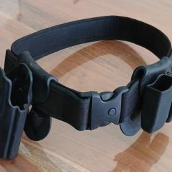 Ceinture + holster glock 17 gen 5 mos (droitier) + double porte chargeur