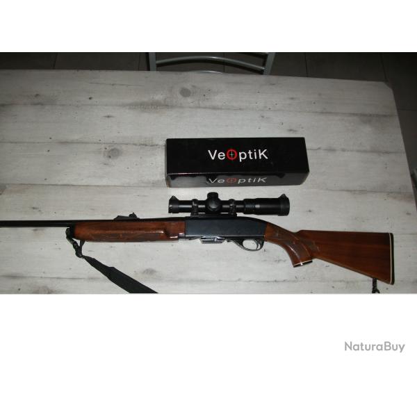 carabine remington 7400 avec lunette batue  1 x6x24