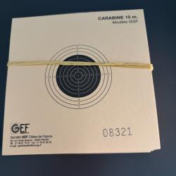 lot de 100 cibles carabine 10m ISSF
