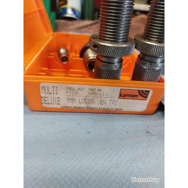 Jeu d'outils 9mm Luger + taper crimp Redding + shell holder - Petit prix