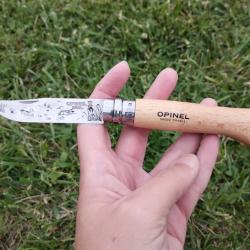 Couteau Opinel n&deg;8 gravure laser - motif canards