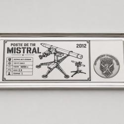 Vide-poche 54e RA - R&eacute;giment d'Artillerie Poste de Tir Mistral missile sol-air militaria