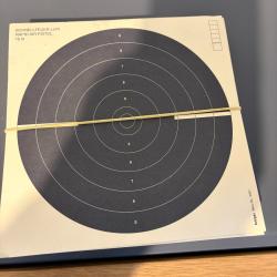 lot de 50 cibles pistolet vitesse 10 m