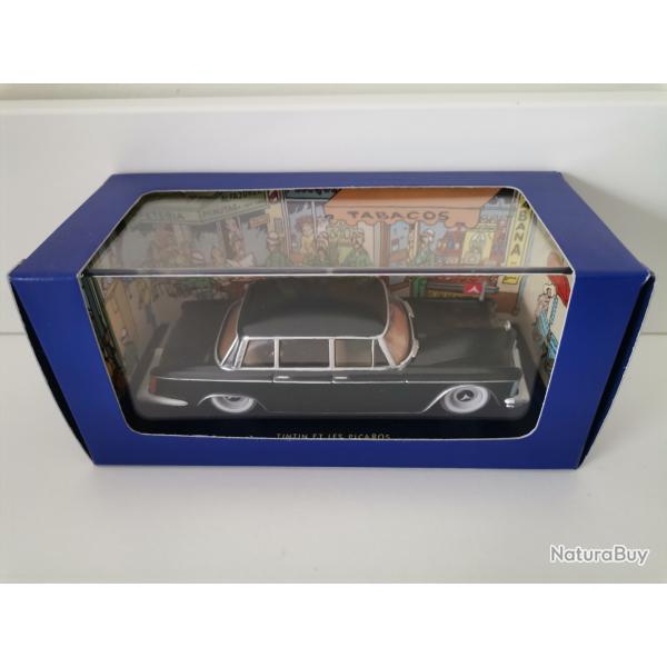 La limousine gouvernementale de Tintin et les Picaros 1/43 neuve