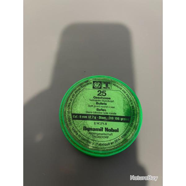 lot de 25 ogives RWS calibre 8mm