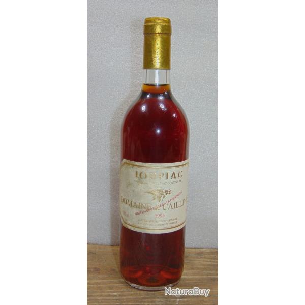 ANCIENNE BOUTEILLE DE VIN BLANC MOELLEUX LOUPIAC DOMAINE CALLIVES J.P CARTIER PREIGNAC GIRONDE 1995