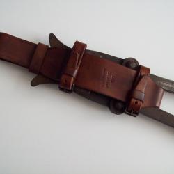 militaria ww1 francais &eacute;tui cuir pour grande pince peugeot fr&egrave;res coupe barbel&eacute; 14/18 POILU