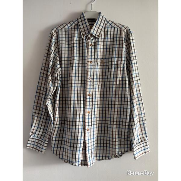 Chemise Manches Longues Homme Ligne Verney-Carron Villem Mery - Marron/Bleu Ench�re bon �tat tailleS
