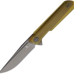 Couteau Pliant Bestechman Dundee Lame Acier M-Cut Gris PVD Manche Ultem Liner Lock BTKMK01V