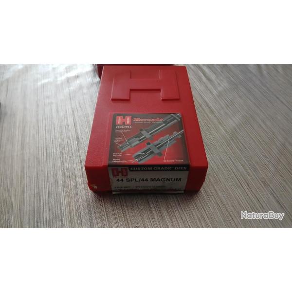 Jeu de 3 outils Cal.44 SPECIAL/44 MAG HORNADY+Redding Taper Crimp Die - 44 Special / 44 Magnum