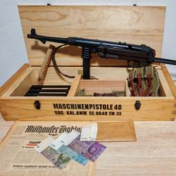 Coffret en bois MP40 aeg