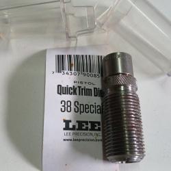 Outil pour raccourcisseur de douilles presse Lee 38 special