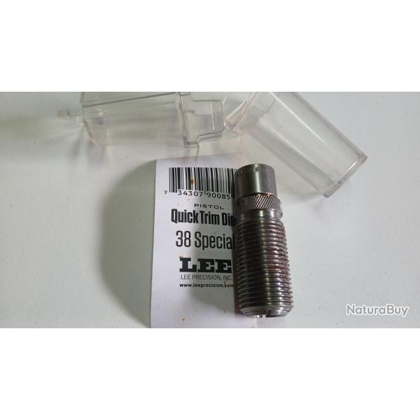 Outil pour raccourcisseur de douilles presse Lee 38 special