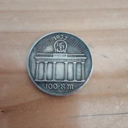 Pi&egrave;ce repro 100 reichsmark 1933