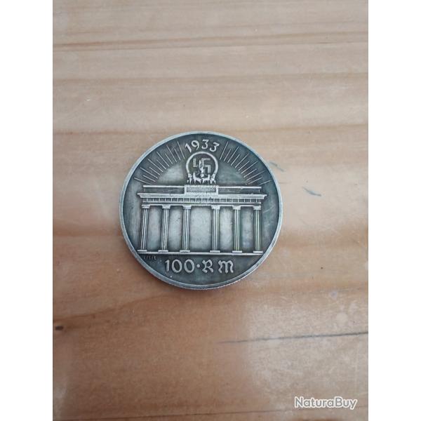 Pi�ce repro 100 reichsmark 1933