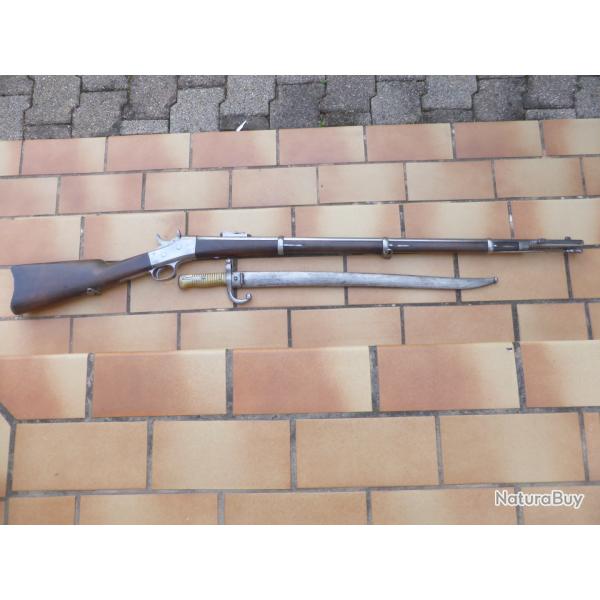fusil remington rolling block egyptien cal 43