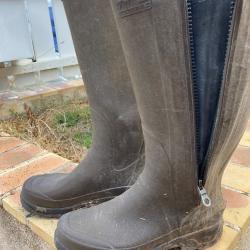 Bottes caoutchouc &agrave; Zip