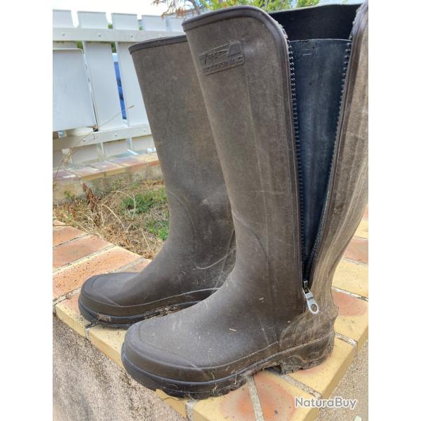 Bottes caoutchouc � Zip