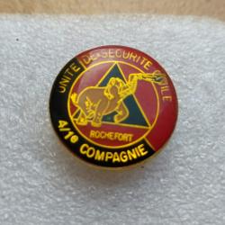 PINS UNITE DE SECURITE CIVIL 4/1 COMPANIE ROCHEFORT