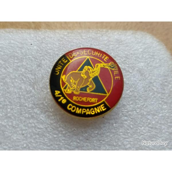 PINS UNITE DE SECURITE CIVIL 4/1 COMPANIE ROCHEFORT