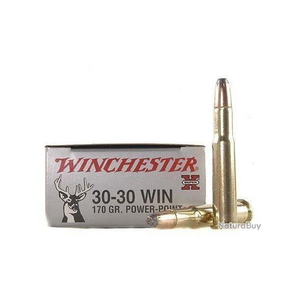 2 boites Winchester .30-30 Win. Power-Point 170 gr LIVRAISON OFFERTE 2