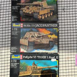 Lot de 3 maquettes Revell 1:72 Blind&eacute;s Allemand ww2