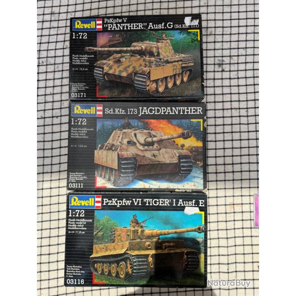 Lot de 3 maquettes Revell 1:72 Blind�s Allemand ww2
