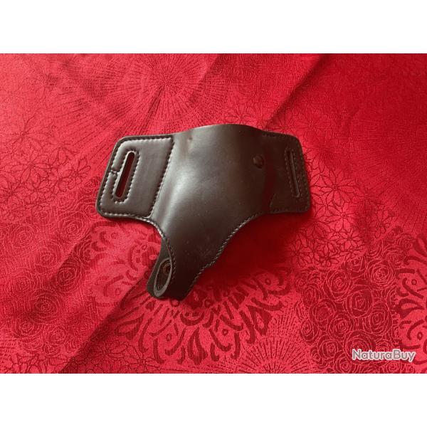 Holster de ceinturon en cuir neuf pour armes de poings, pas de prix de r�serve