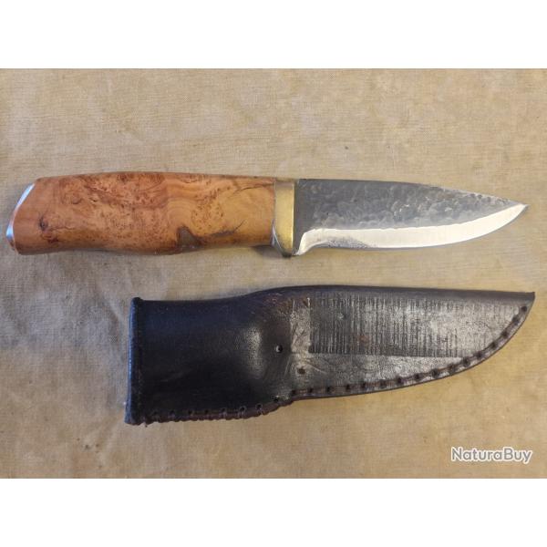 Couteau artisanal forg� chasse bushcraft