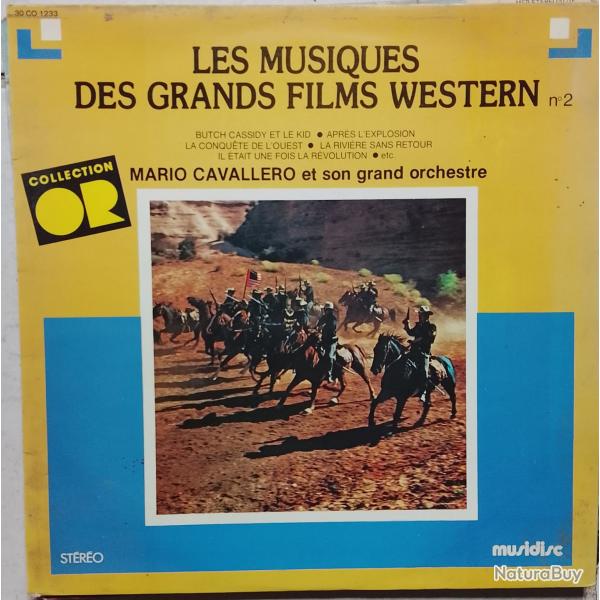 Disque vinyle 33t les musiques des grands films western