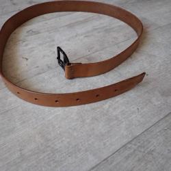 Ceinturon, ceinture pour &eacute;tui pistolet Suisse / porte fourreau baionnette Rubin Schmidt. 120 cm !