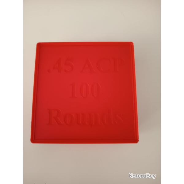 Boite pour munition 45 ACP 100 balles