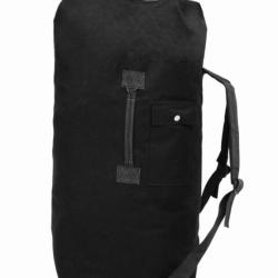 Sac sport militaire tissu oxford Noir 85 L r&eacute;sistant grande capacit&eacute;