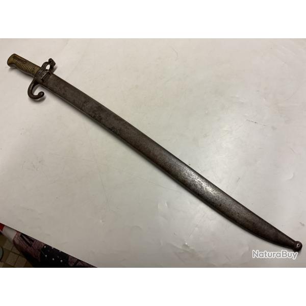 Vendu uniquement en France ba�onnette mod�le 1866 chassepot.