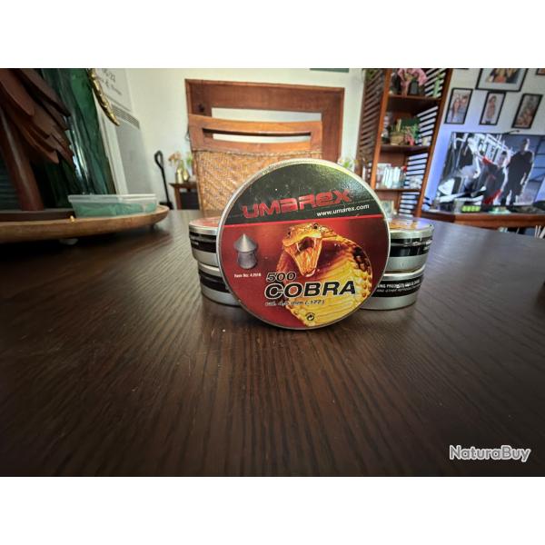 5 bo�tes de Plombs UMAREX COBRA 4,5 mm